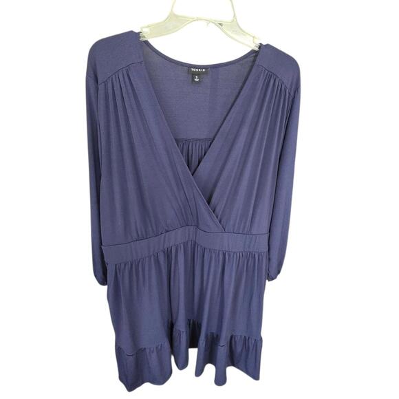 torrid Dresses & Skirts - Torrid Women's Long Sleeve Dress - Navy Blue, Size‎ Large